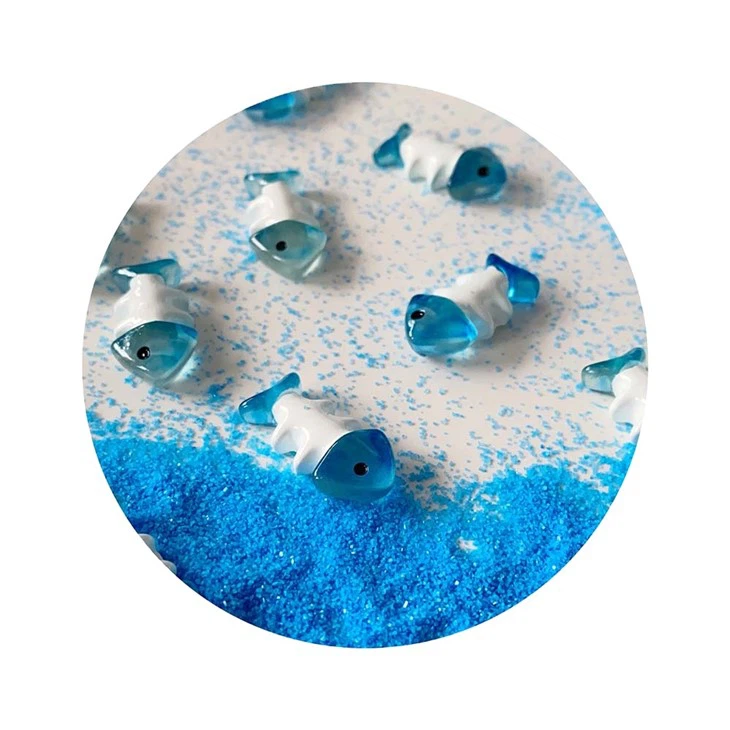 Blue Fish Bone Figurines